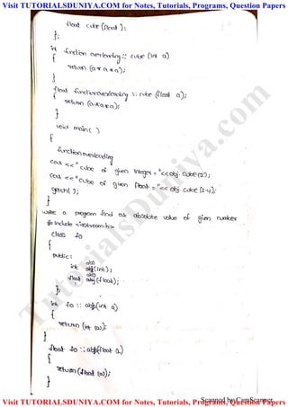 Scanned by CamScanner
TutorialsD
uniya.com
Visit TUTORIALSDUNIYA.COM for Notes, Tutorials, Programs, Question Papers
Visit TUTORIALSDUNIYA.COM for Notes, Tutorials, Programs, Question Papers
 