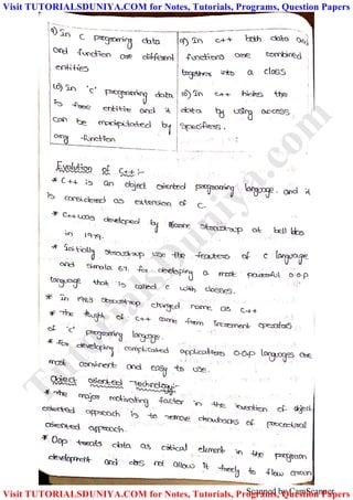 Scanned by CamScanner
TutorialsD
uniya.com
Visit TUTORIALSDUNIYA.COM for Notes, Tutorials, Programs, Question Papers
Visit TUTORIALSDUNIYA.COM for Notes, Tutorials, Programs, Question Papers
 