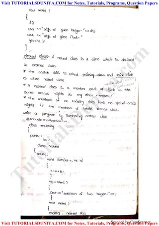 Scanned by CamScanner
TutorialsD
uniya.com
Visit TUTORIALSDUNIYA.COM for Notes, Tutorials, Programs, Question Papers
Visit TUTORIALSDUNIYA.COM for Notes, Tutorials, Programs, Question Papers
 