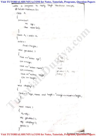 Scanned by CamScanner
TutorialsD
uniya.com
Visit TUTORIALSDUNIYA.COM for Notes, Tutorials, Programs, Question Papers
Visit TUTORIALSDUNIYA.COM for Notes, Tutorials, Programs, Question Papers
 