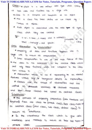 Scanned by CamScanner
TutorialsD
uniya.com
Visit TUTORIALSDUNIYA.COM for Notes, Tutorials, Programs, Question Papers
Visit TUTORIALSDUNIYA.COM for Notes, Tutorials, Programs, Question Papers
 
