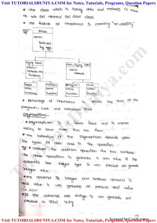 Scanned by CamScanner
TutorialsD
uniya.com
Visit TUTORIALSDUNIYA.COM for Notes, Tutorials, Programs, Question Papers
Visit TUTORIALSDUNIYA.COM for Notes, Tutorials, Programs, Question Papers
 