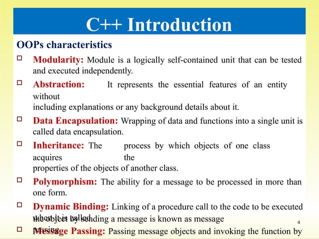 Introduction to c++ programming language | PPTX