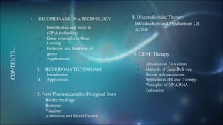Recombinant DNA Technology and Drug Discovery | PPTX