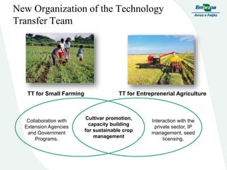 Embrapa rice and beans as a hub for the Embrapa network