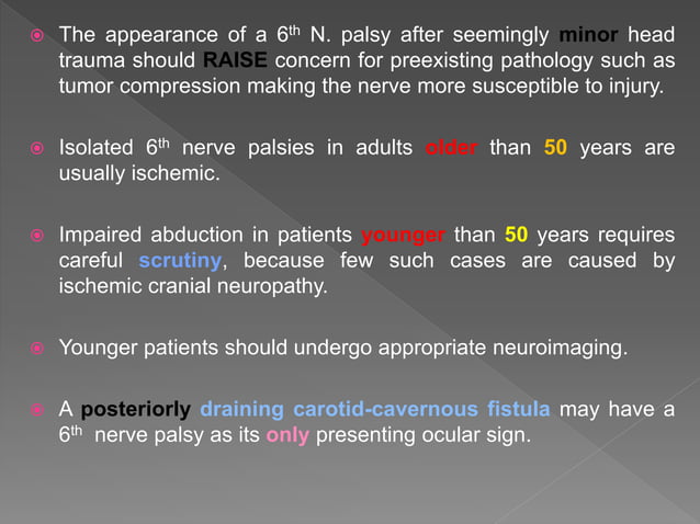 3rd 4th And 6th Cranial Nerve Palsy