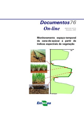 Documentos76
On-line
M
Mo
on
ni
it
to
or
ra
am
me
en
nt
to
o e
es
sp
pa
aç
ço
o-
-t
te
em
mp
po
or
ra
al
l
d
da
a c
ca
an
na
a-
-d
de
e-
-a
aç
çú
úc
ca
ar
r a
a p
pa
ar
rt
ti
ir
r d
de
e
í
ín
nd
di
ic
ce
es
s e
es
sp
pe
ec
ct
tr
ra
ai
is
s d
de
e v
ve
eg
ge
et
ta
aç
çã
ão
o
ISSN 0103-78110
Dezembro, 2009
 