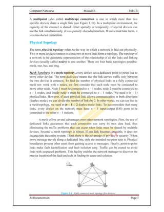 Computer Networks and protocols Module 01 | PDF