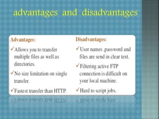 advantages and disadvantages
 