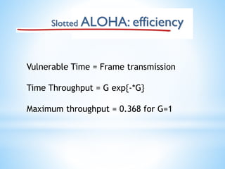 Random Access Protocols presentation 4th Sem | PPTX