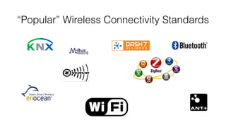 “Popular” Wireless Connectivity Standards
 