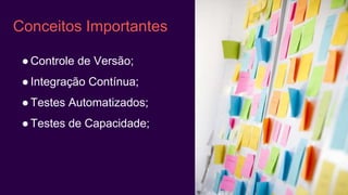• Lisa Crispin, Brian Marick
SupportingtheTeam
Business Facing
Quadrante de Testes Ágeis
Technology Facing
CritiqueProduct
Q1 Q4
Q2 Q3
Unit Tests
Component Tests
Performance & Load Testing
Security Testing
”Ility” Testing
Exploratory Testing
Scenarios
Usability Testing
UAT (User Acceptance Testing)
Alpha / Beta
Functional Tests
Examples
Story Tests
Prototypes
Simulations
Automated Tools
ManualAutomates & Manual
 