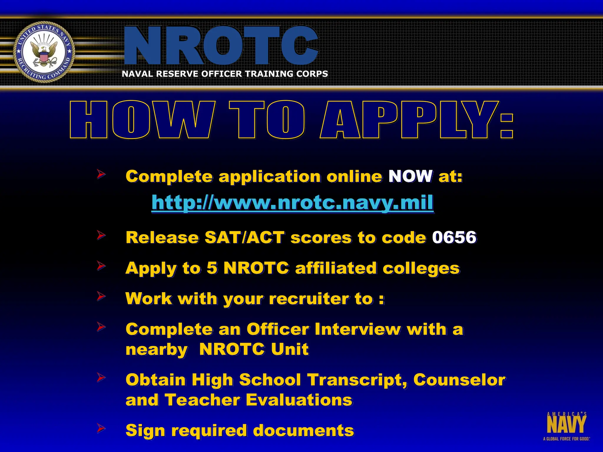 Naval Rotc Dcp Form.pdf CNRC Navy ROTC Classroom Presentation.ppt