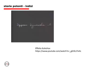 storie potenti - indizi - Heider e Simmel 1944
https://www.youtube.com/watch?v=76p64j3H1Ng
 