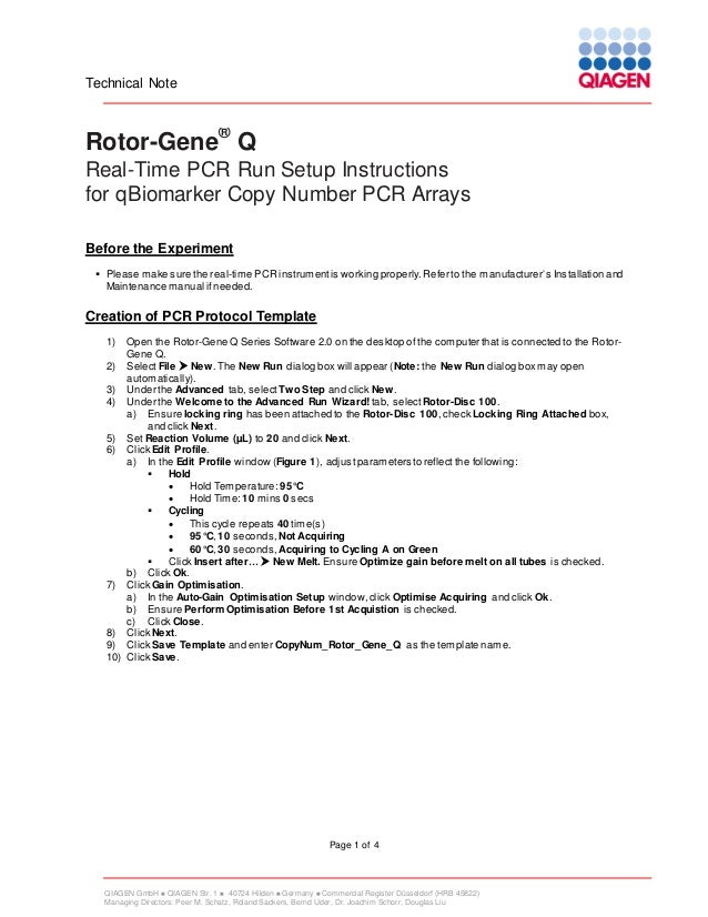Download Rotor-gene Q Software