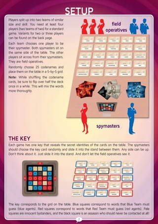 [BoardgameVN] Luật chơi Codenames | PDF