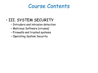 Network Security 1st Lecture | PPT