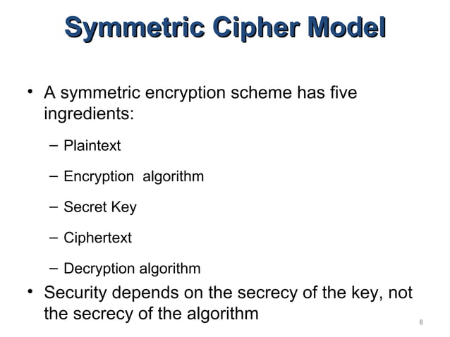 Classical Encryption Techniques in Network Security | PPT
