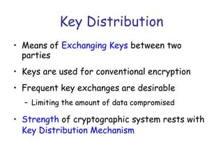 key distribution in network security | PPT