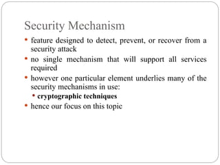 Securing Mechanism CRYPTOGRAPHY AND NETWORK SECURITY CNS.ppt