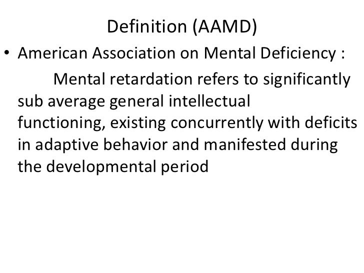 Mental Retardation
