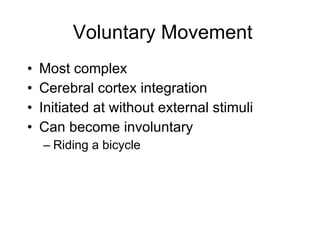 Voluntary Movement ,[object Object],[object Object],[object Object],[object Object],[object Object]
