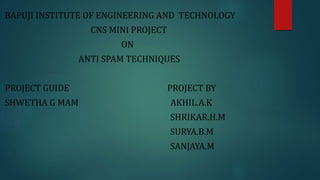 CNS ANTI SPAM TECHNIQUES.pptx
