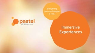 Immersive
Experiences
Everything
you can imagine
is real.
 