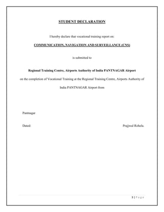 CNS department industrial training report | PDF
