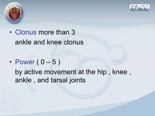 CNS examination.......................ppt
