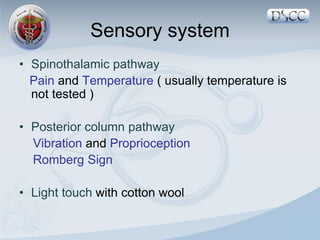 CNS examination.......................ppt