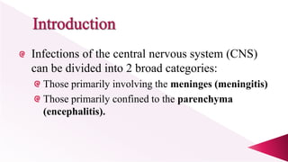 CNS infections | PPTX