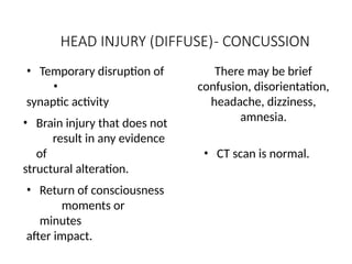 Comprehensive Overview of Head and Spinal Cord Injuries: Anatomy ...