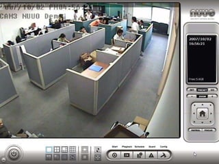 Nuuo Example – Video Analytics Bar Coding Access Control Quality Examples of This CNS PROFWEB Monitoring your business, Anywhere, Anytime