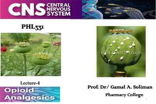 PHL331
Prof. Dr/ Gamal A. Soliman
Pharmacy College
1
Lecture-4
 