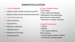 CNS SQUASH SMEAR CYTOLOGY CNS SQUASH CYTOLOGY IS A RAPID INTRAOPERATIVE ...