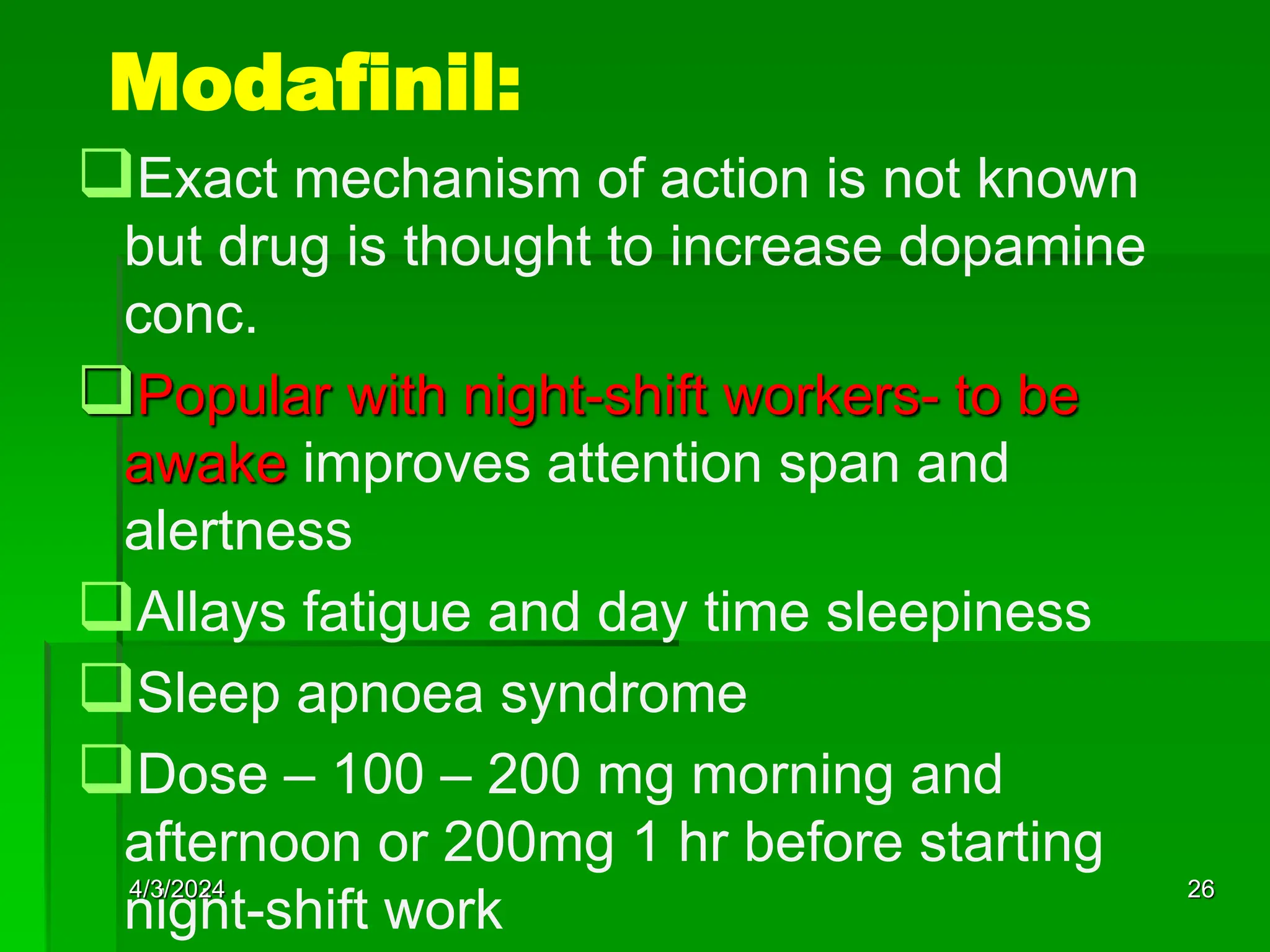 modafinil interactions