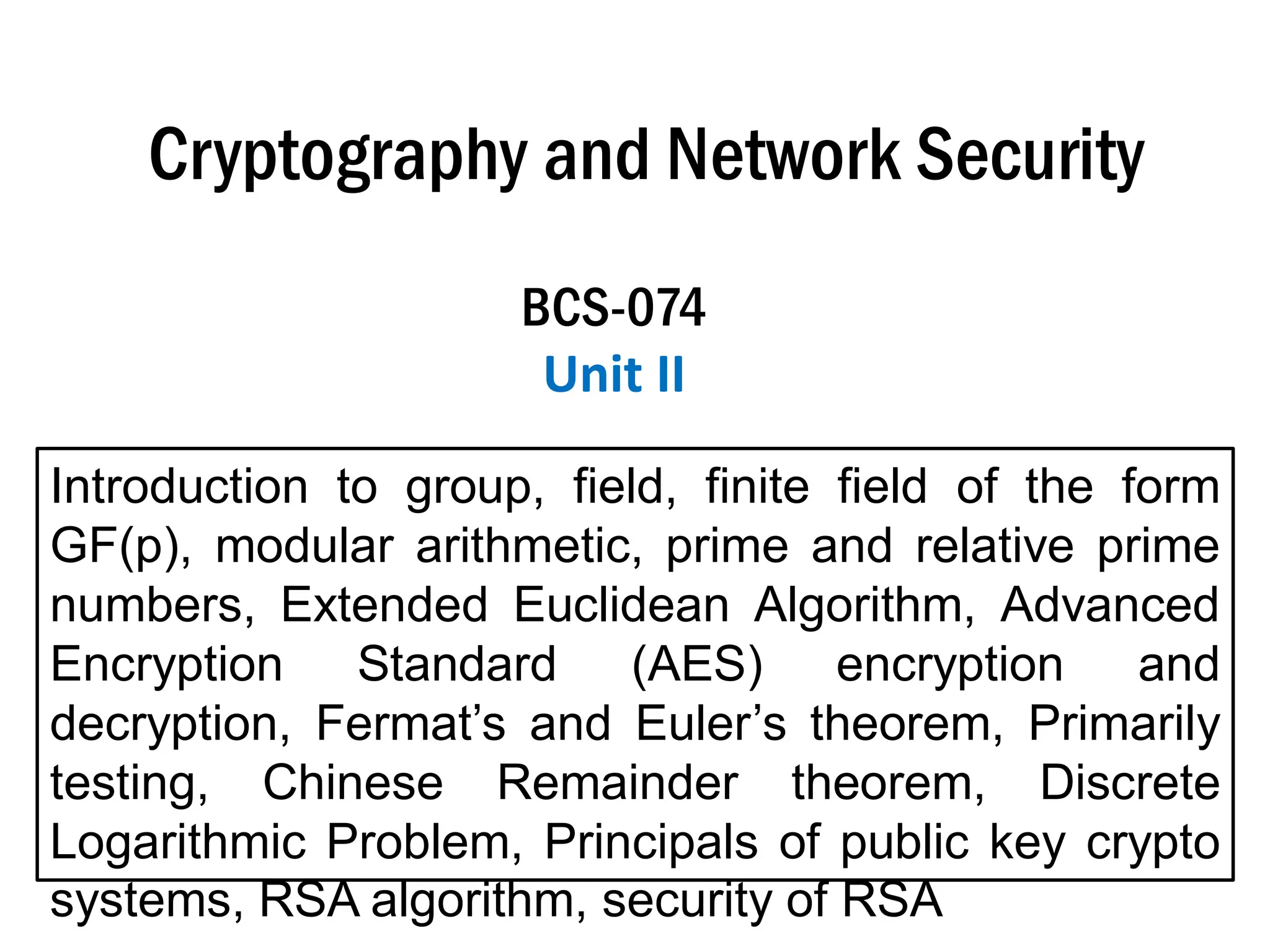 CNS Unit2- deep networks - aktu syllabus according | PDF