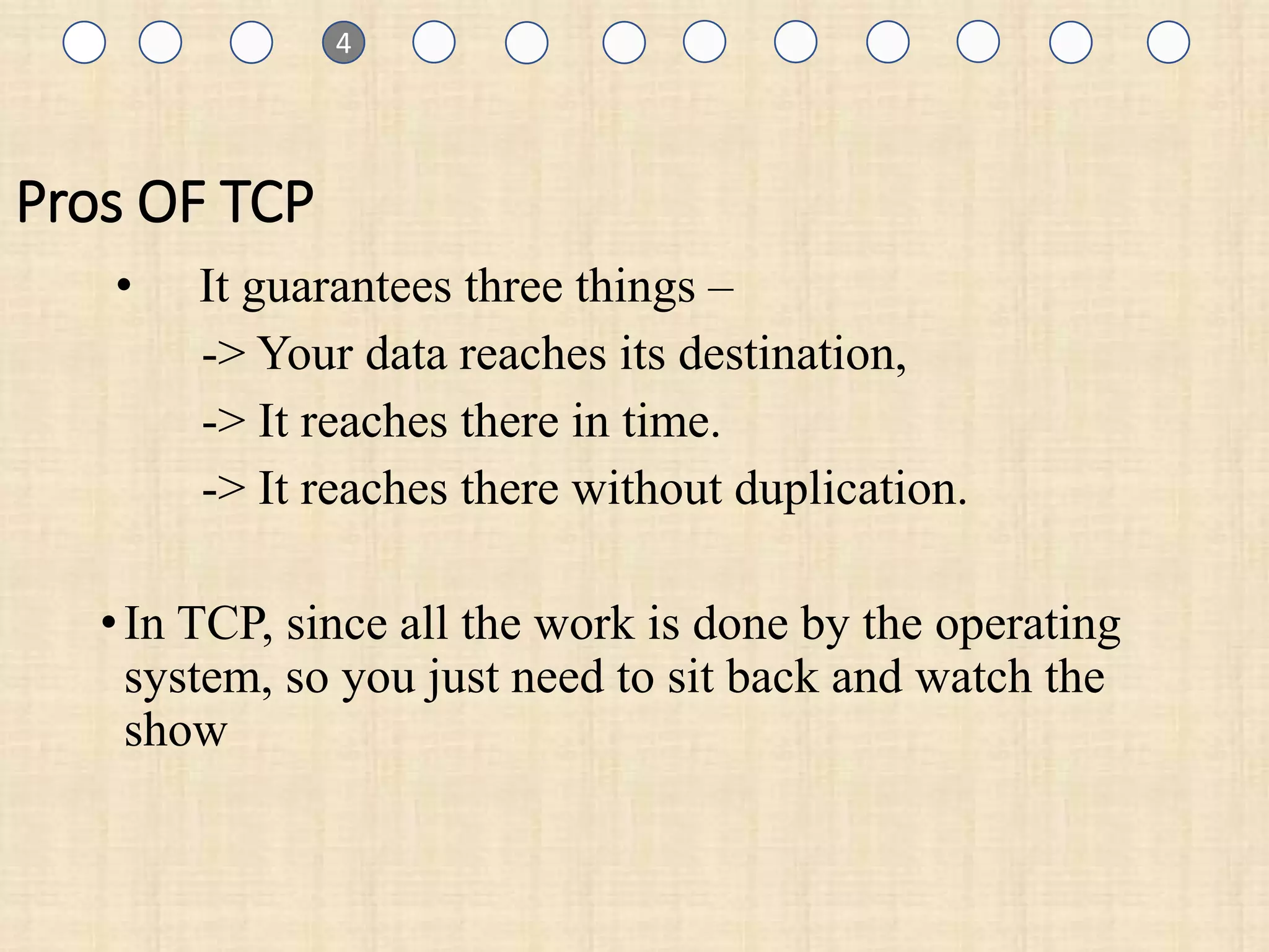 TCP and UDP | PPTX | Computer Networking | Computing