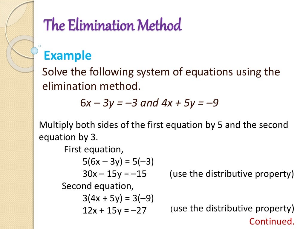 Linear Equations