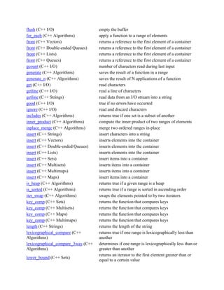 [Cntt] all c++ functions | PDF | Free Download