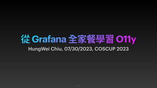 從 Grafana 全家餐學習 O11y
HungWei Chiu, 07/30/2023, COSCUP 2023
1
 