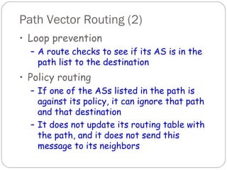 overview of path vector routing | pdf | routing |... Routing protocols | PPT