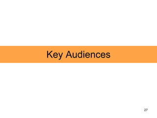 Key Audiences 