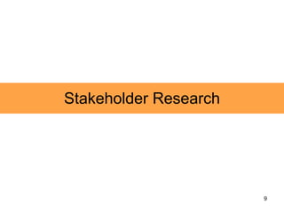 Stakeholder Research 