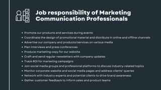 Marketing Communications
Required Skills/Abilities:
Proven work experience as a Marketing Communications Specialist or sim...
