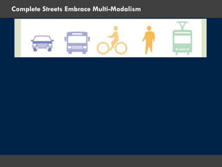 Complete Streets Embrace Multi-Modalism
 