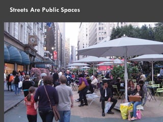 Streets Are Public Spaces
 