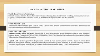 Computer Networks - Network Goals - Packet Switching | PPTX