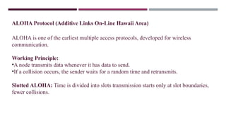 Comprehensive Overview of Data Link Layer and MAC Protocols in ...